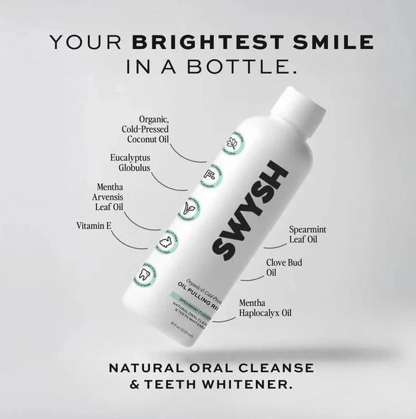 100% Organic Spearmint Oil Pulling Rinse